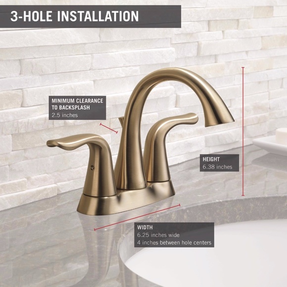 Delta Other - DELTA FAUCET Lahara 2-Handle Bathroom Faucet